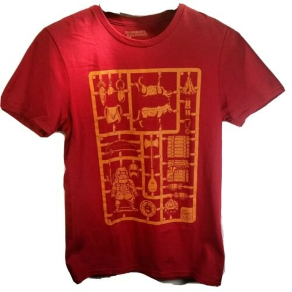 Lootcrate Exclusive Dungeons And Dragons Shirt Sz S Small Brick Red Loot Crate